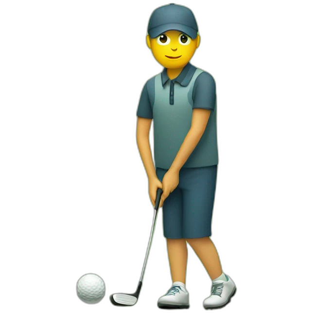 Welsh person golfing emoji