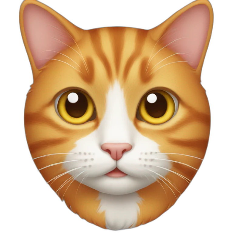Ginger cat with only one eye emoji