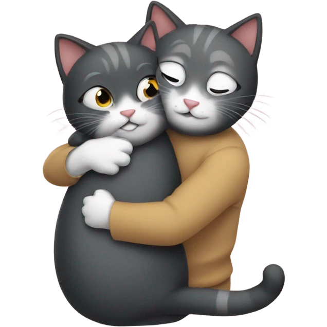 Cat hug emoji