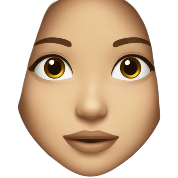 shakira dark brown straight hair emoji