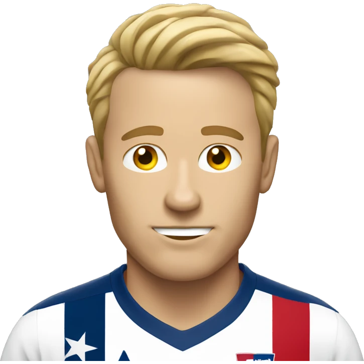 USA white man soccer emoji