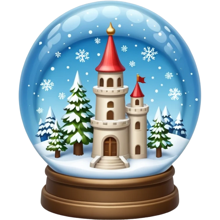 snow-globe, tower inside emoji