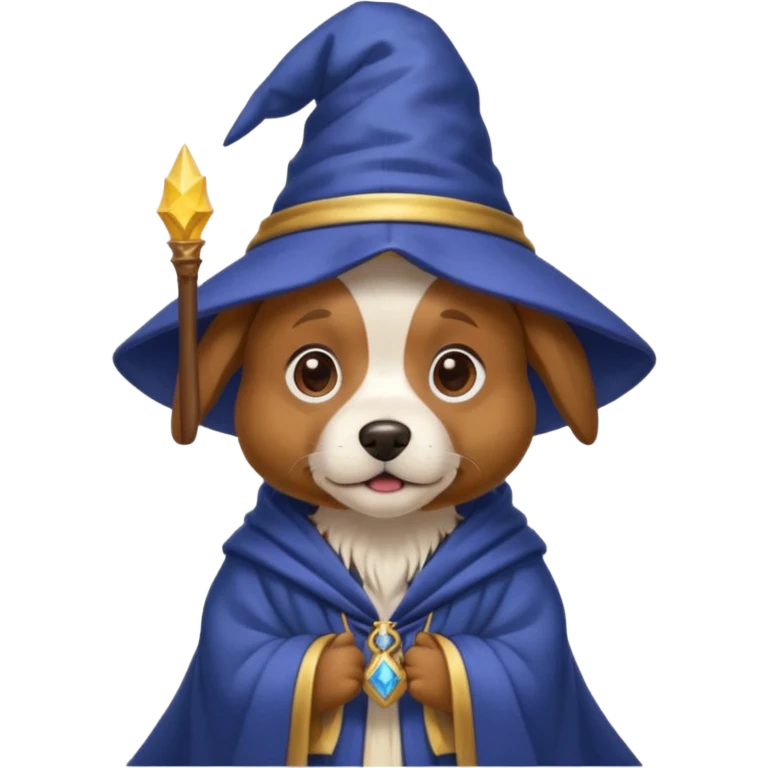 Dog wizard emoji
