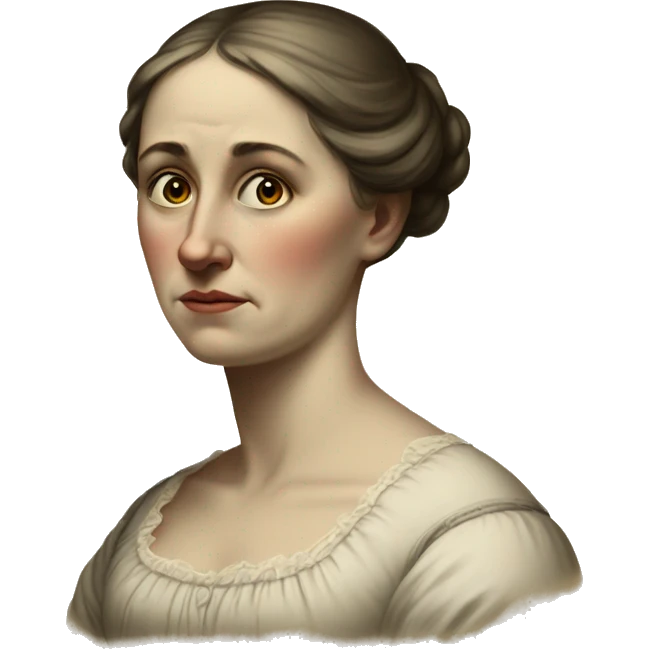 sad, white woman, 1800s, emoji