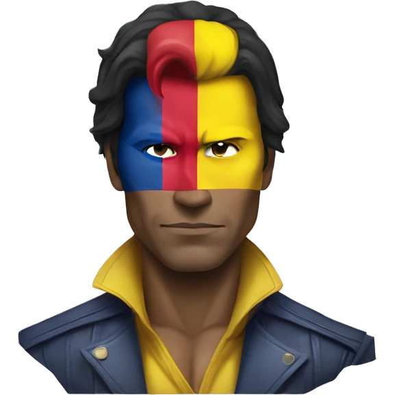 x men gambit using colombian flag emoji