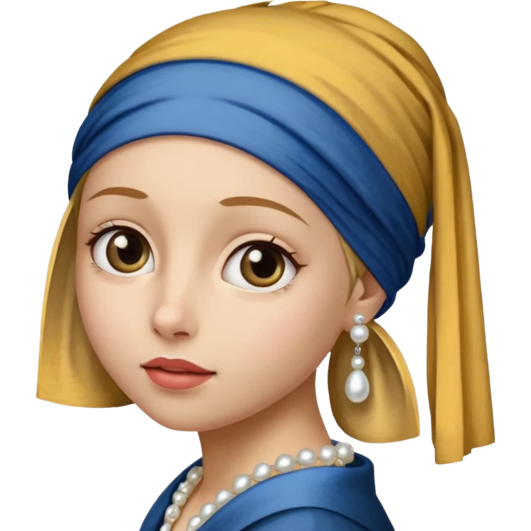 Girl with a Pearl Earring painting emoji