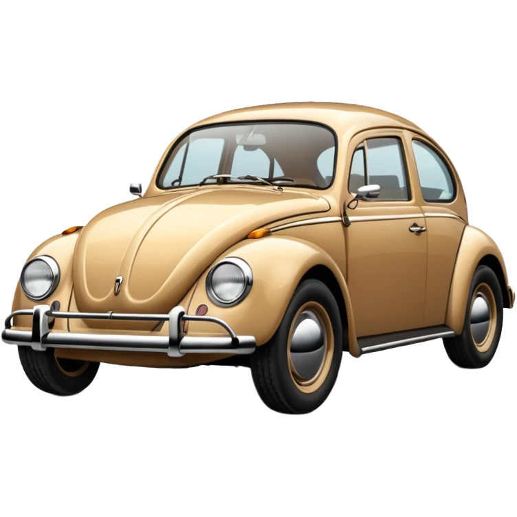 Vw bug in tan emoji