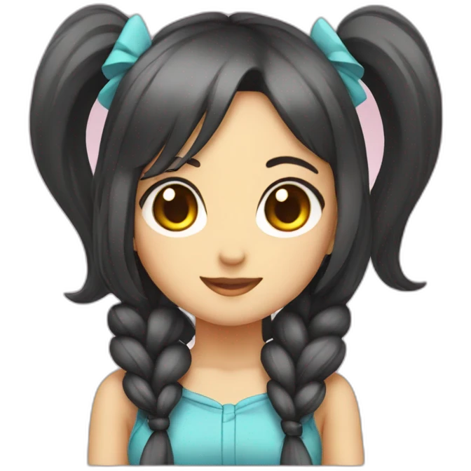 twin tail Gal emoji