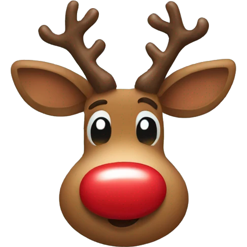 Red Nosed Reindeer emoji