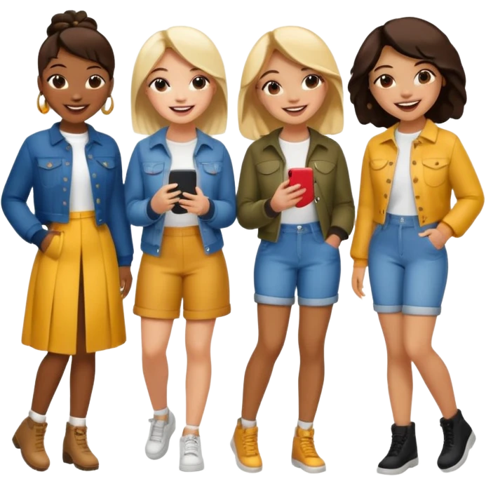 Popular girls emoji