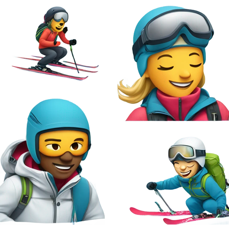 skiing  emoji