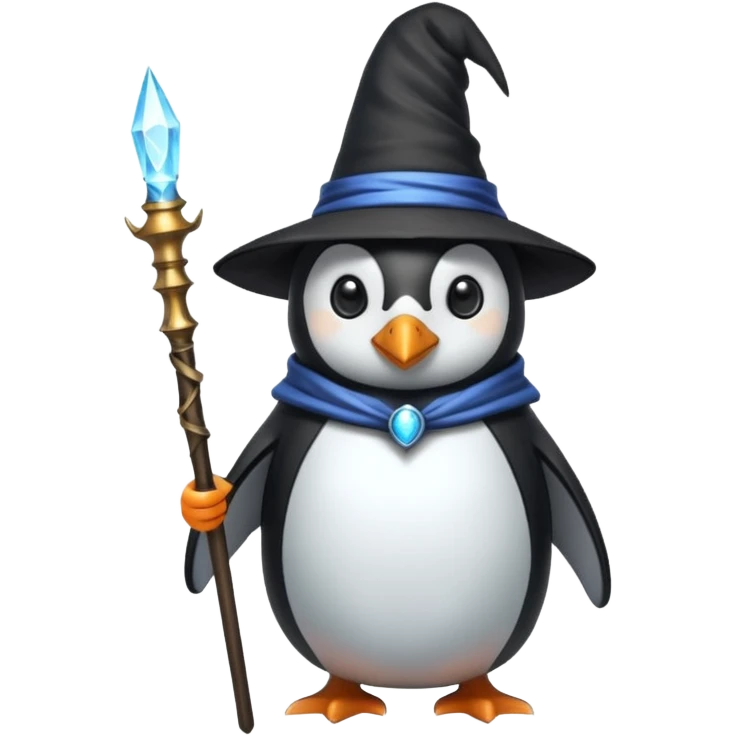 Penguin Wizard emoji