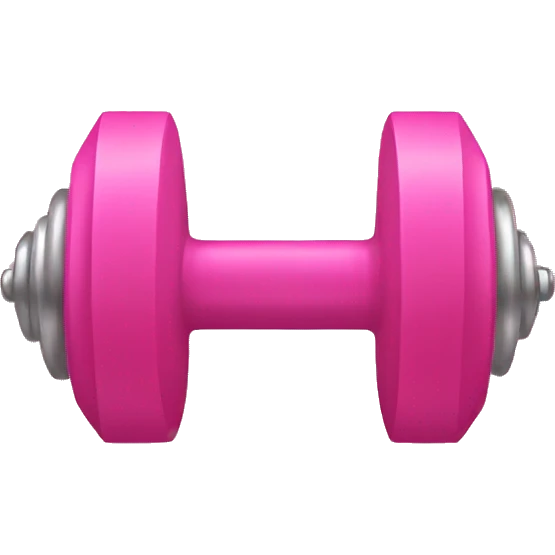 pink dumbell emoji