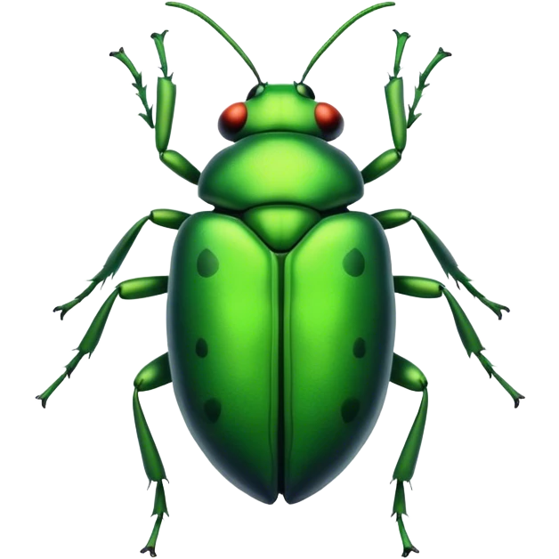 Green bug emoji