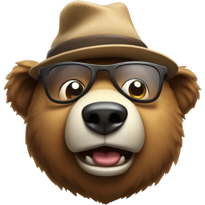 Funny bear emoji