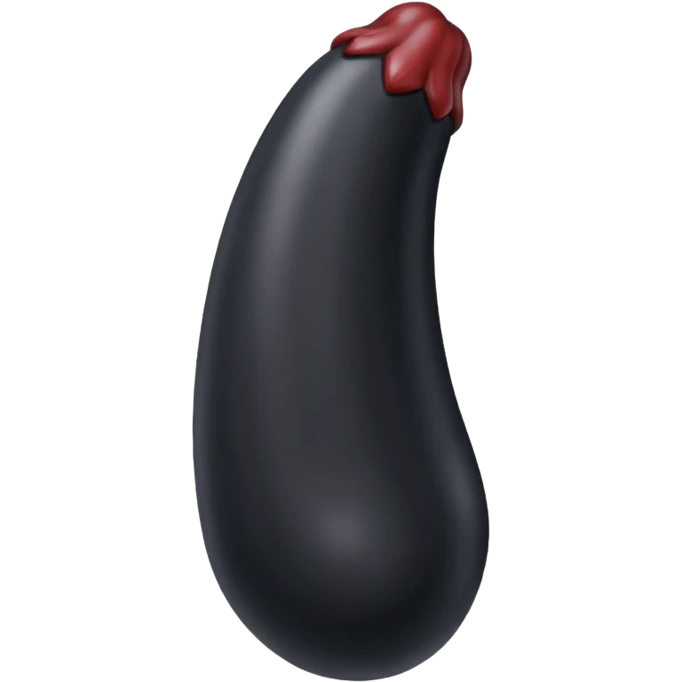 Realistic black penis emoji