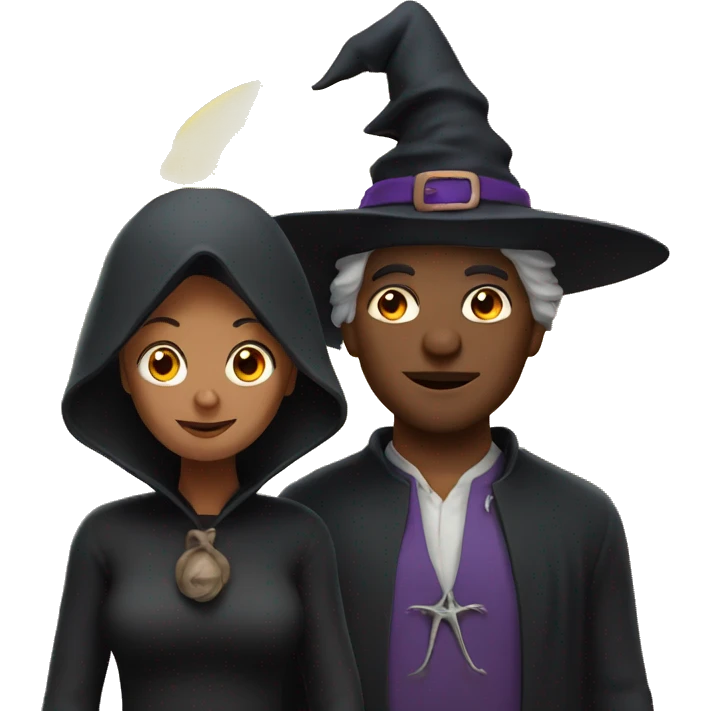 Witch with a man emoji