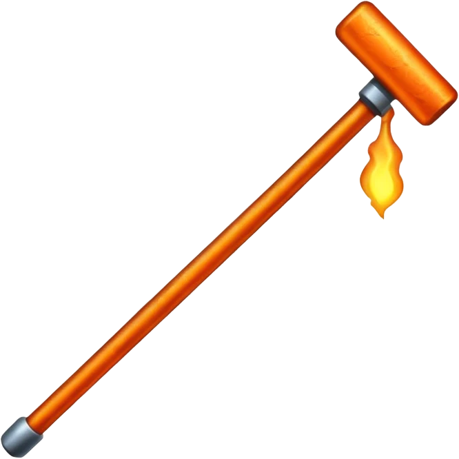 hot iron metal rod emoji