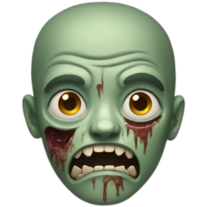 face of zombie emoji
