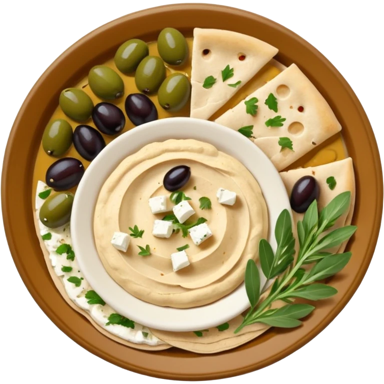 A mediterranean plate. emoji