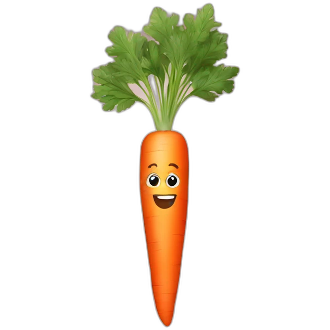 Carrot with a BBL emoji