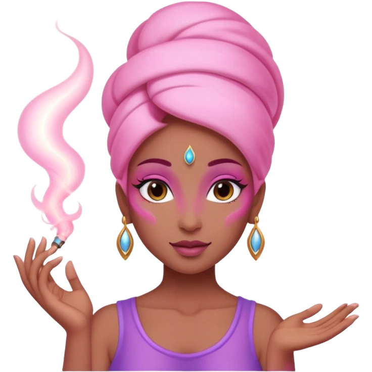 Female genie - pink smoke trail





































 emoji