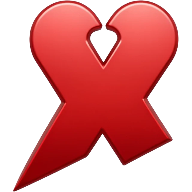 The university of Wisconsin logo: the red W emoji