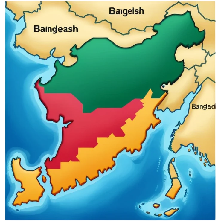 bangladesh in the map emoji