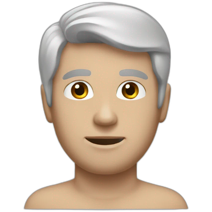 white 6 pack man single emoji emoji
