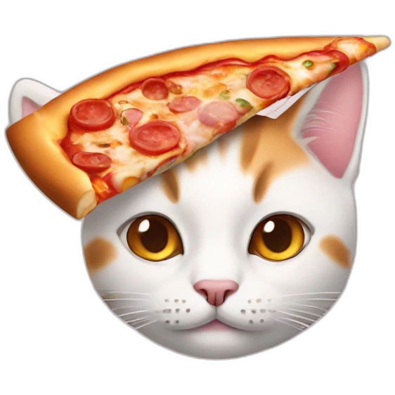 Cat in pizza emoji