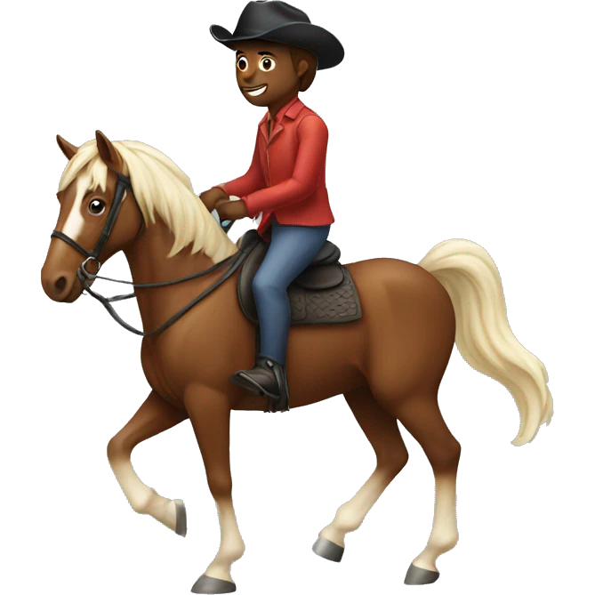 Riding a horse emoji