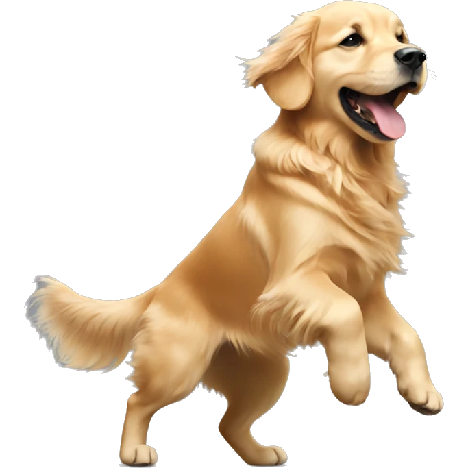 Golden retriever dancing emoji