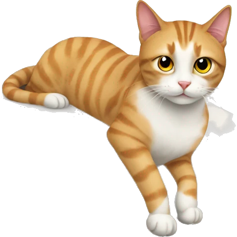 Cat at home slee emoji