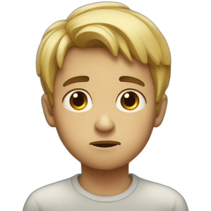 Sad boy emoji