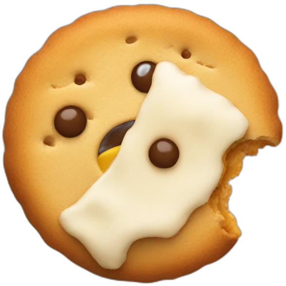eating a biscuit emoji