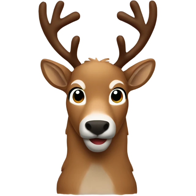 Josh Allen as a reindeer emoji