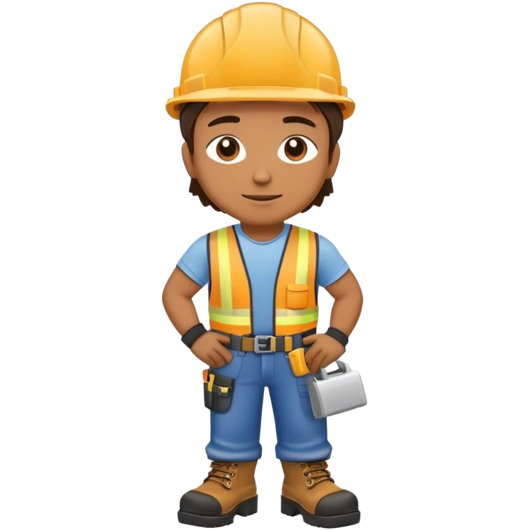 construction worker building himself emoji