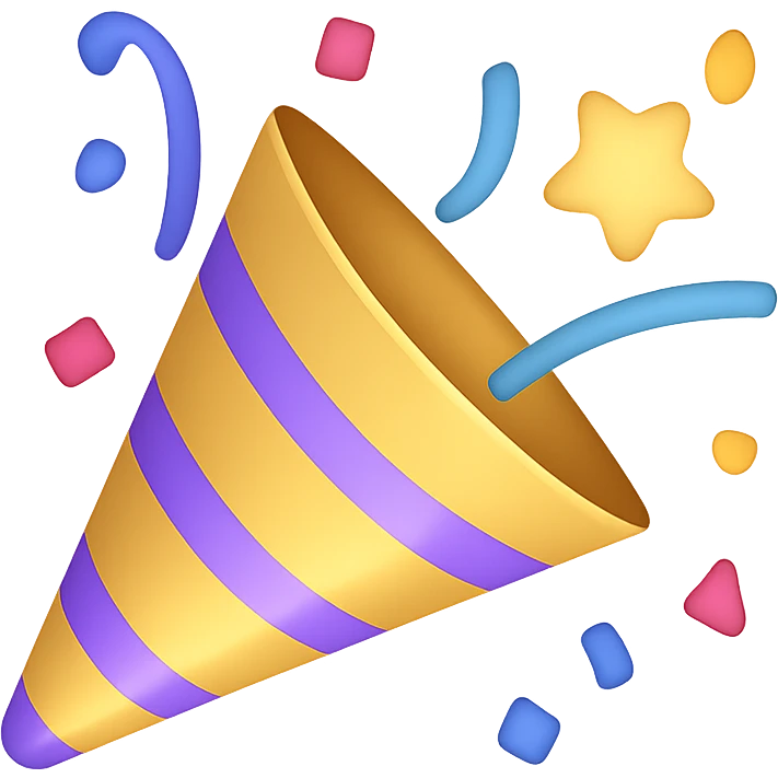 party popper emoji emoji