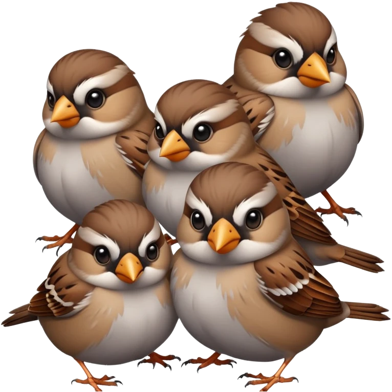 Сделай смайлы воробьи emoji