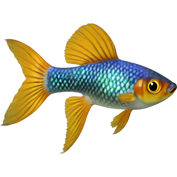 Guppy, Millionfish (Eng.), Gupi (Sp.), Poecilia reticulata emoji