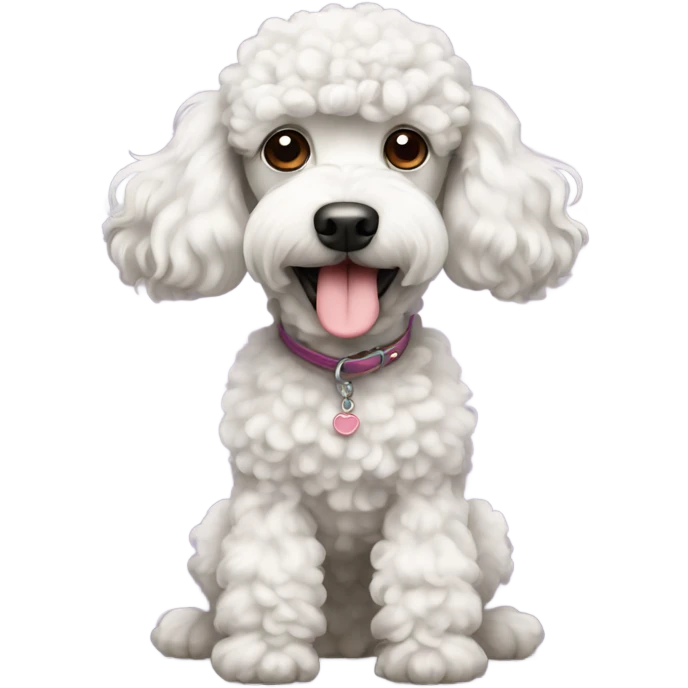 Dog poodle emoji