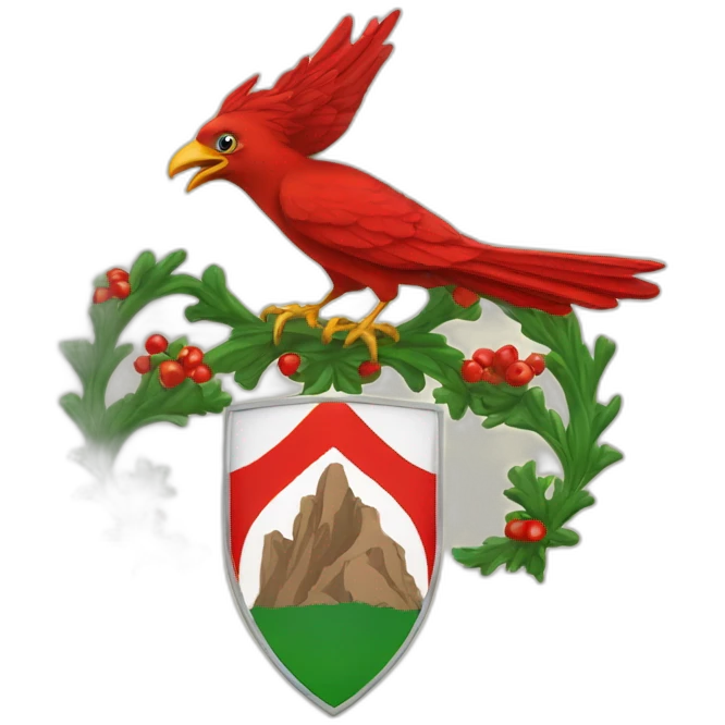 south tyrol red bird coat of arms emoji