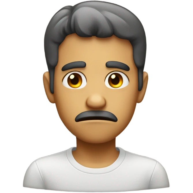 Pouty face with index fingers touching  emoji