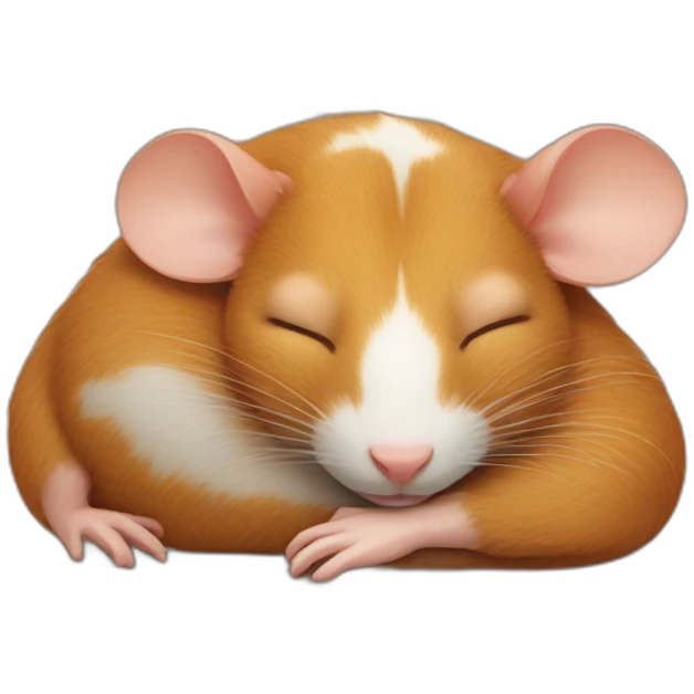 ginger rat sleeping emoji