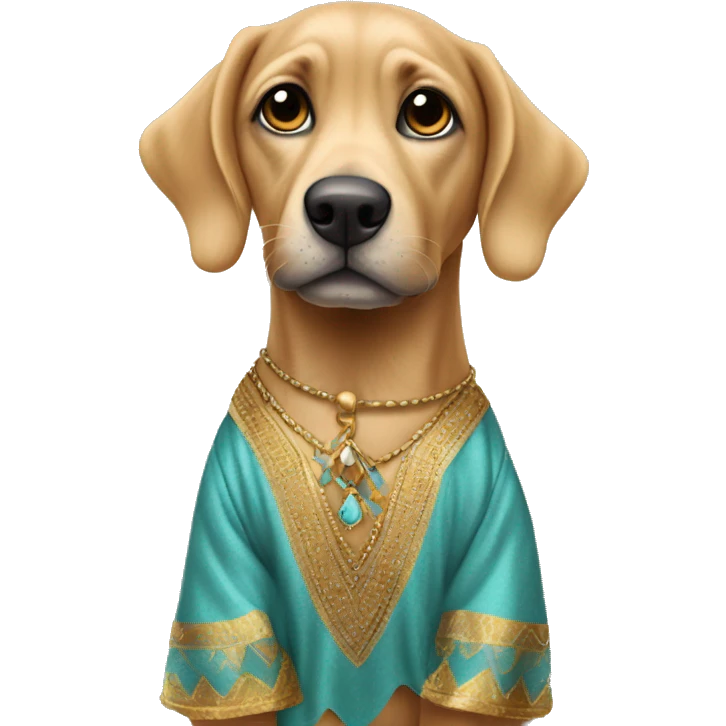 perro bailando arabe vestido obelisca emoji