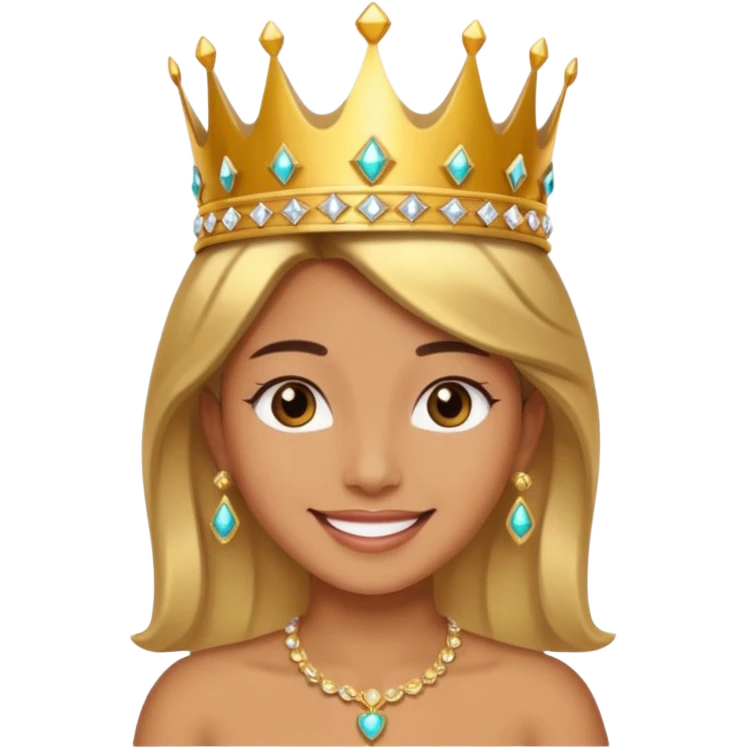 Una persona enamorado y con una corana emoji