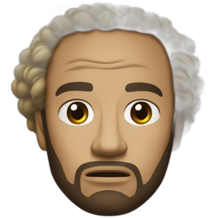 frowning kirk from tropic thunder emoji