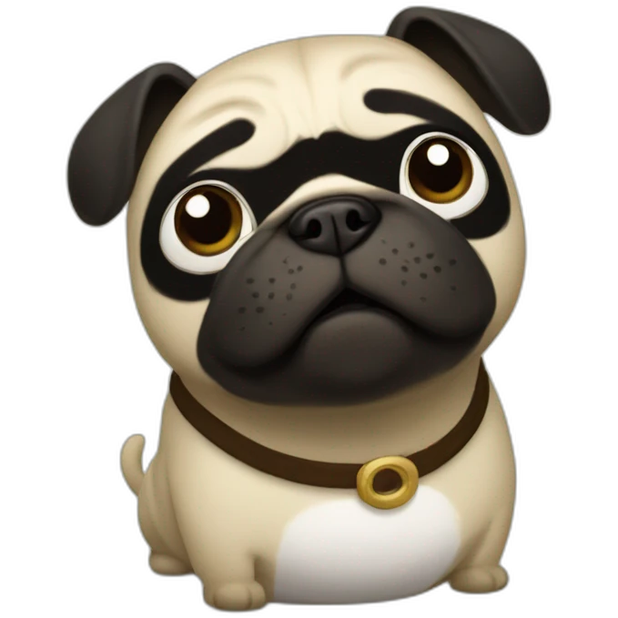 Kung fu panda Po but is a pug  emoji
