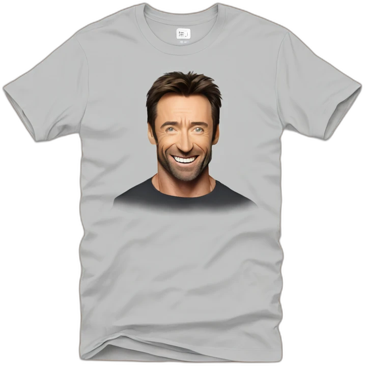 Hugh Jackman t-shirt emoji