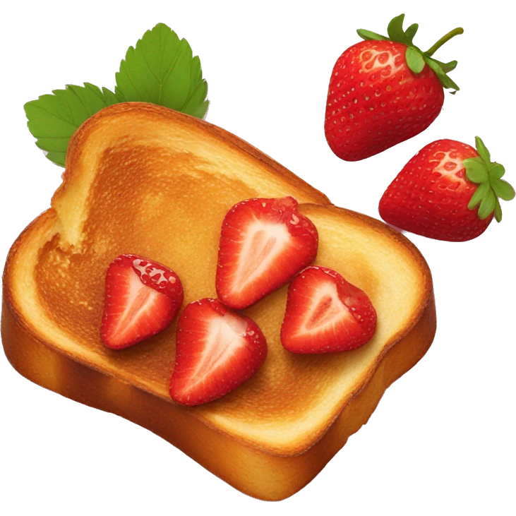 strawberry french toast emoji